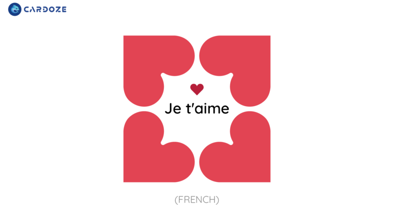 法語的我愛你怎樣說？(How to say I love you in French?)